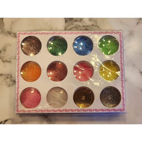 12-Color Glitter Nail Kit - Picture 1 of 4